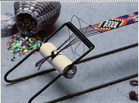 Wooden Stainless Steel Bead Knitting Machine For Children's Educational Toys
