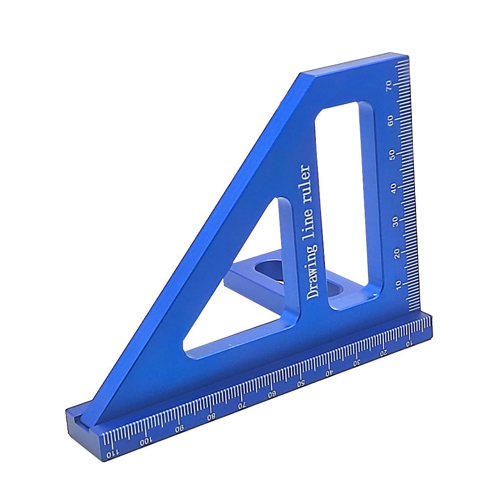 Aluminum Alloy Ruler Woodworking Angle Lineation Ruler