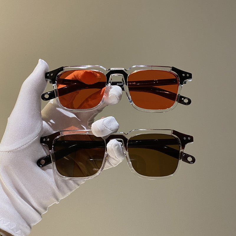 Small Square Rice Nail Sunglasses Female Trendy Personality Glasses