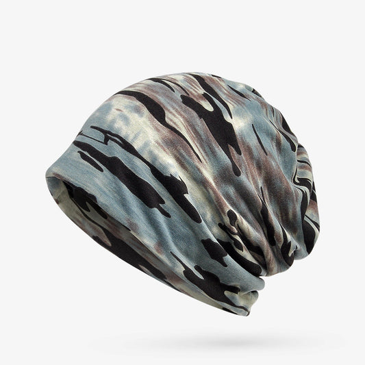 Unisex Camouflage Beanies Hats For Men and Women Flexible Turban Hats Ring Scarf Hip Hop Skullies Beanies Hedging Cap