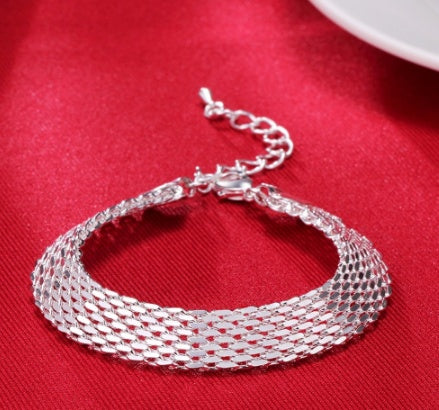 925 silver woven bracelet
