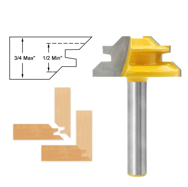 45 Degree Woodworking Tenon Cutter