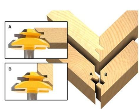 45 Degree Woodworking Tenon Cutter