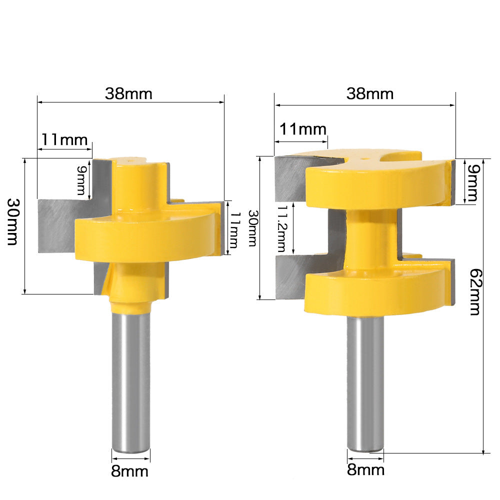 Woodworking milling cutter tenon cutter