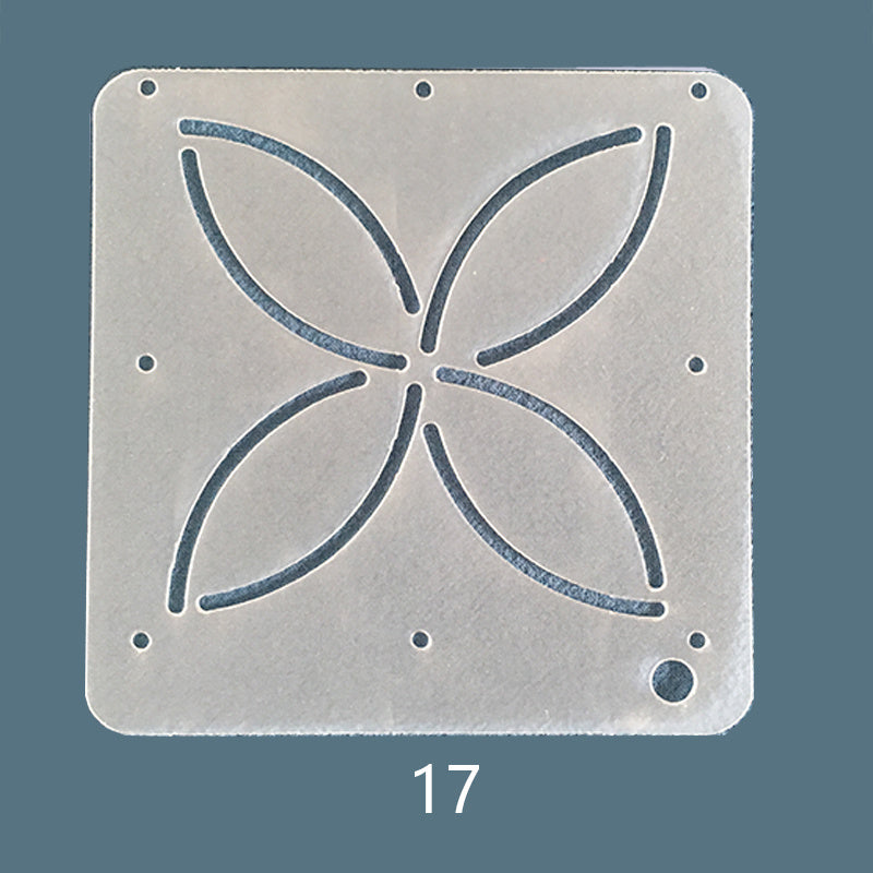 Frosted Textured Mesh Curved Ruler