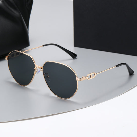 Mens Fashion Trend Oval Frame Sunglasses