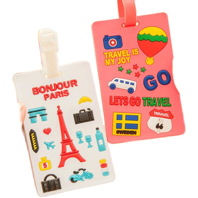 Cute Silicone Travel Airplane Luggage Tag