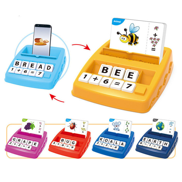 Assemble English Words Children's Card Alphabet Machine