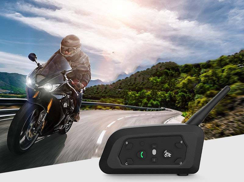 800m All Five Motorcycle Helmet Bluetooth Intercom V6pro Single Pack