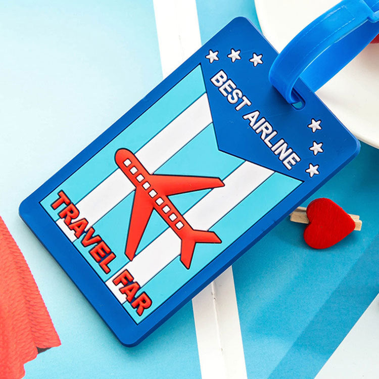 Cute Silicone Travel Airplane Luggage Tag