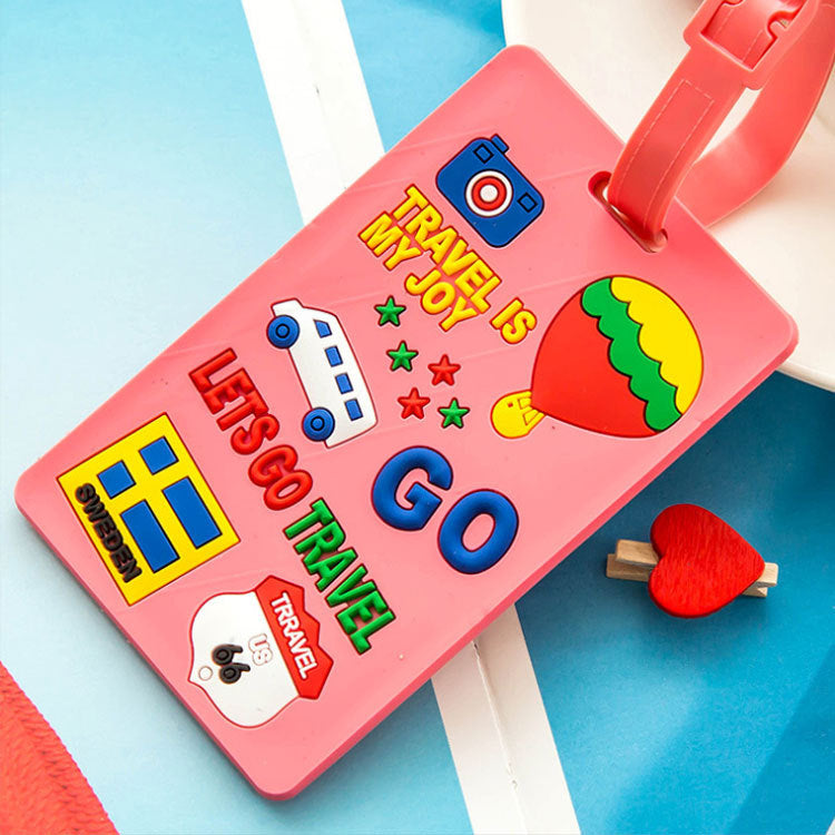 Cute Silicone Travel Airplane Luggage Tag