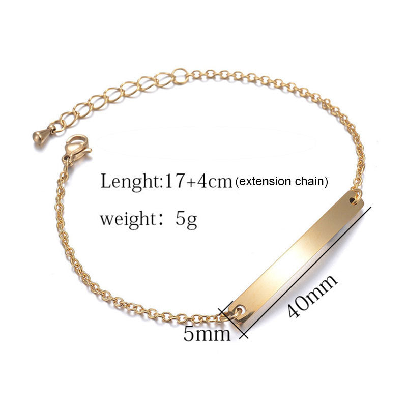 Custom Engraved Name Bracelet