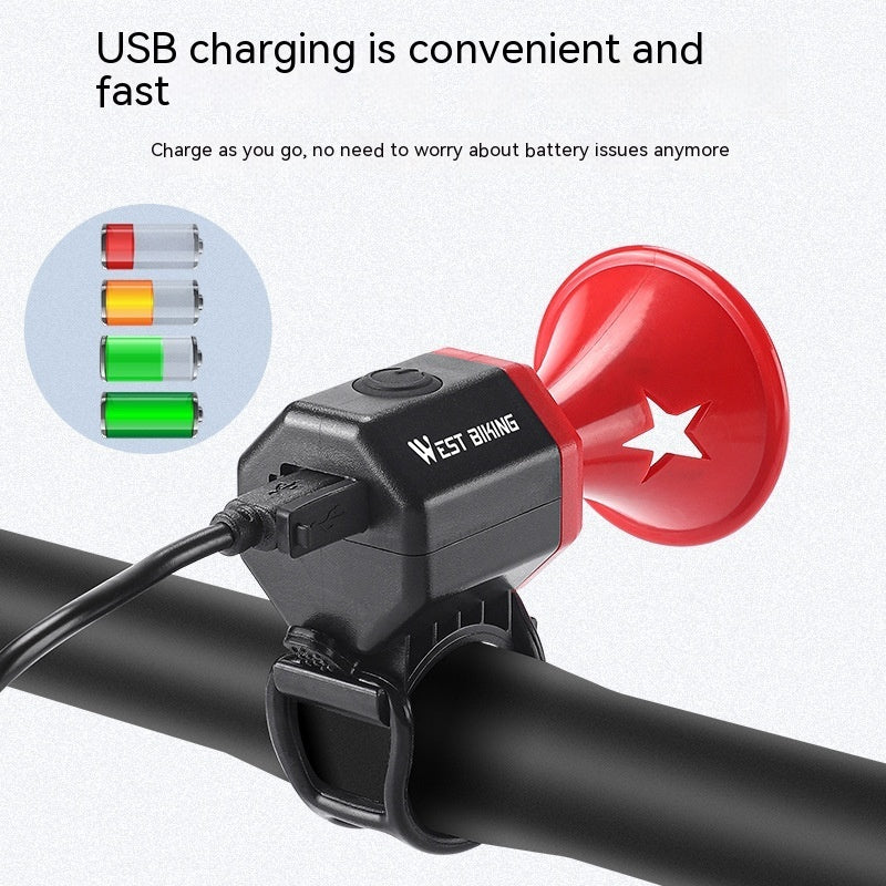 Bicycle Horn USB Charging Bell