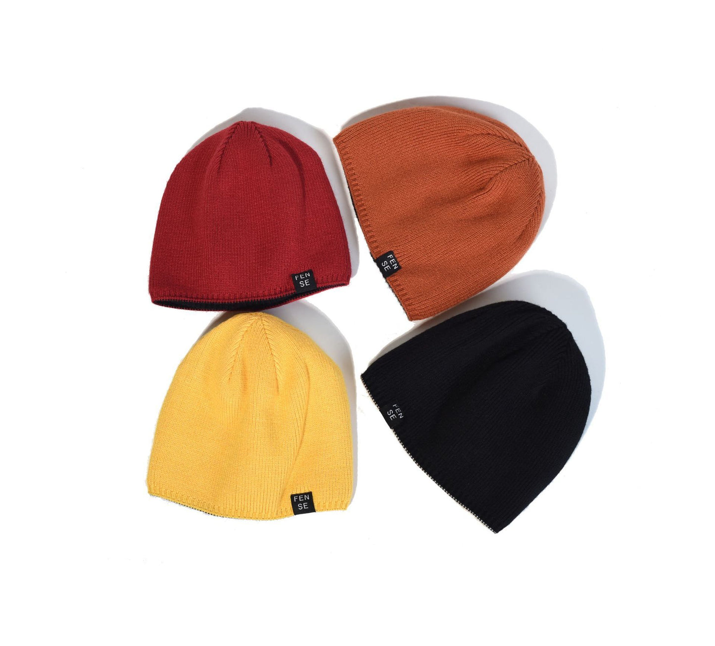 Knitted Woolen Hats For Men And Women Wear All-match On Both Sides