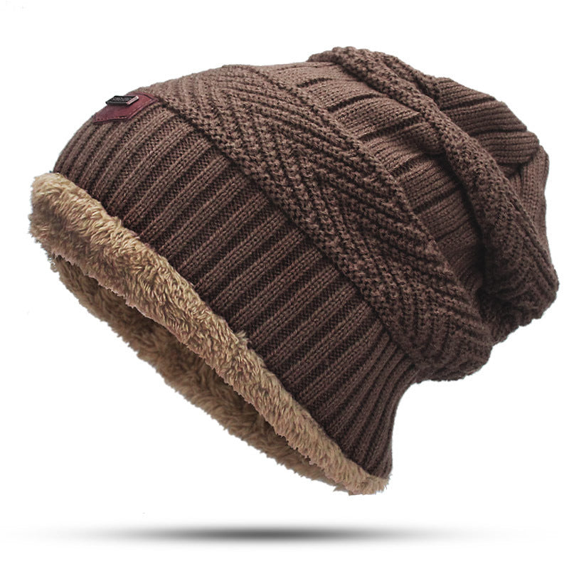 Autumn Winter Hats And Scarves For Men And Women With Velvet Thick