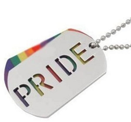 Pride Rainbow Dog Tag