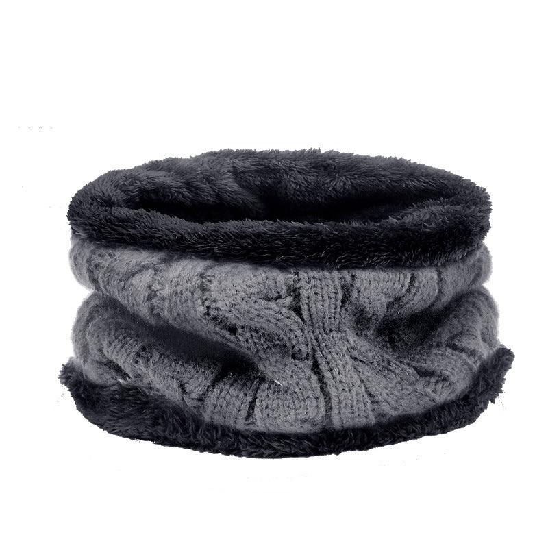 Autumn Winter Hats And Scarves For Men And Women With Velvet Thick