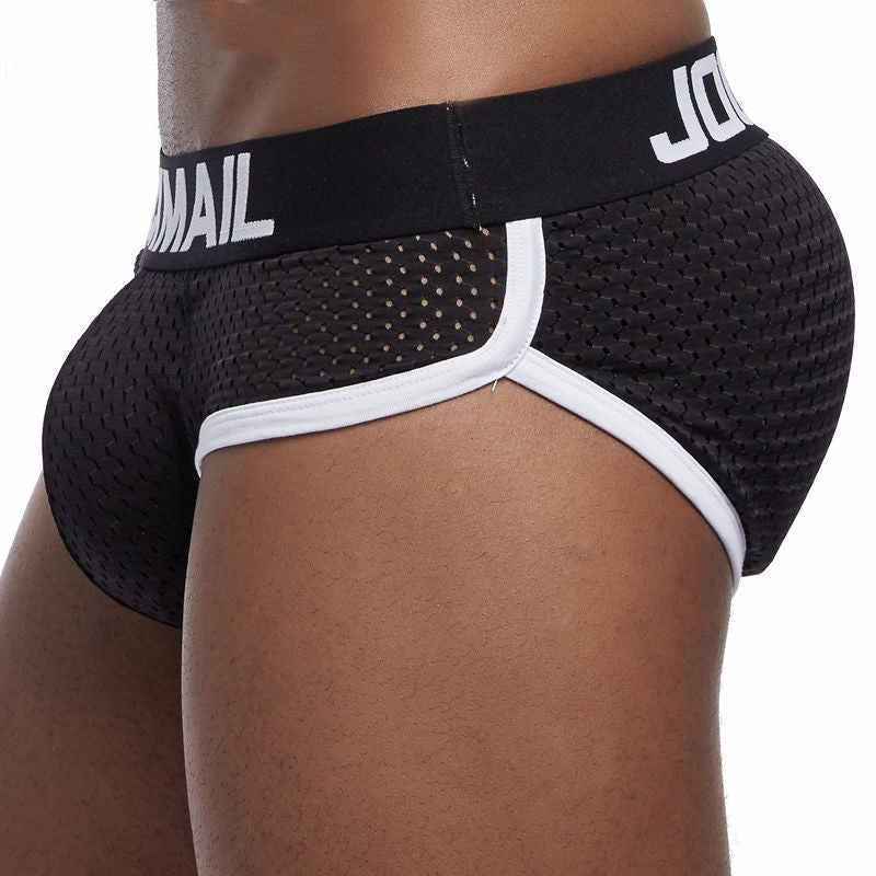 Mesh Breathable Men's Underwear Padded Removable