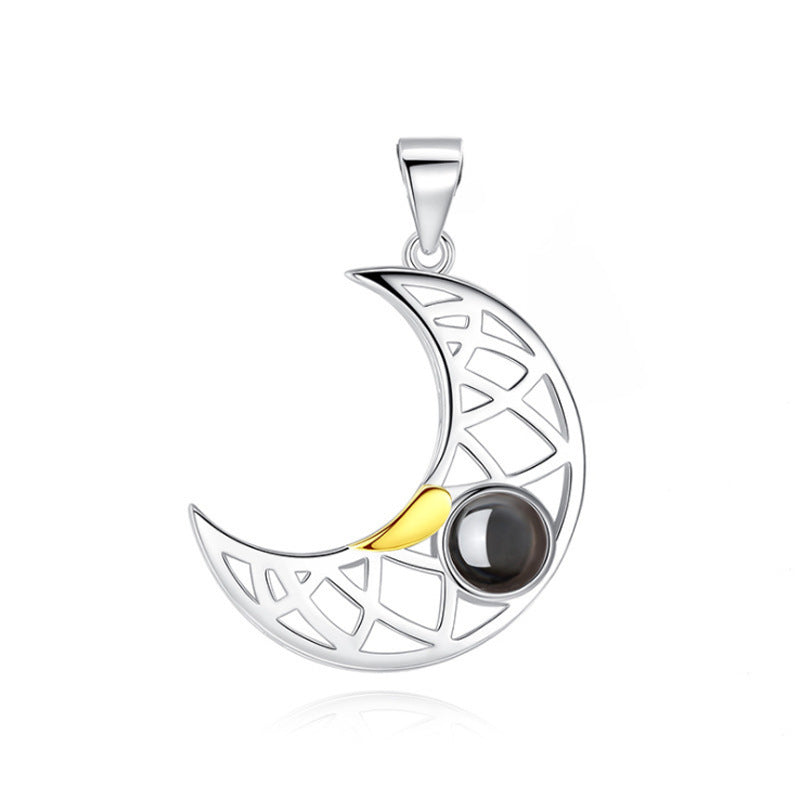 Sun Moon Simple Custom Pendant Clavicle Chain