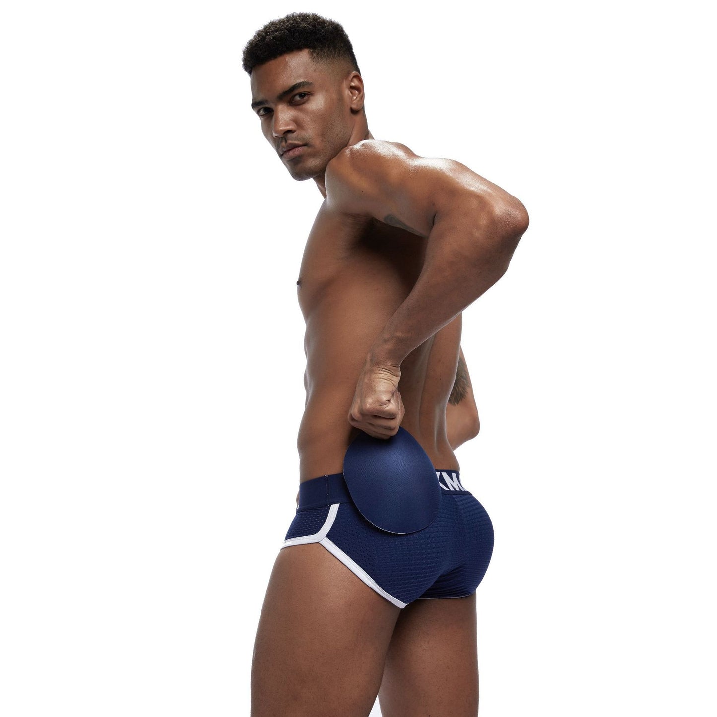 Mesh Breathable Men's Underwear Padded Removable