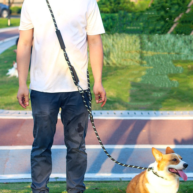 Pet Dog Traction Rope Running Diagonal Span